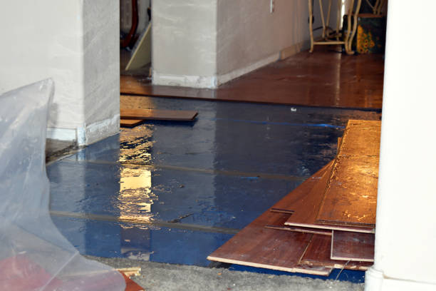 Professional Water Damage Restoration technician working in Concord, NH